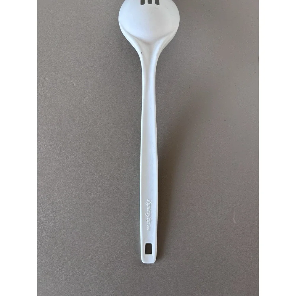 VTG Kamenstein Slotted Spoon Melamine Serving Utencil Kitchen White